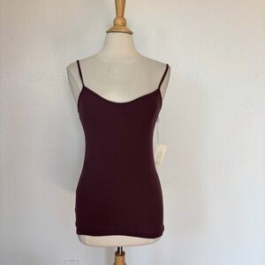 Forever 21 Solid Burgundy Spaghetti Strap Camisole